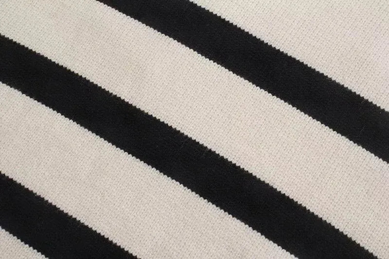 T-line Oversized Striped Pullovers, Women Knitted, Basic, Autumn / Winter  Thick Jumpers, Sweaters, Female pullover (2 weeks delivery)