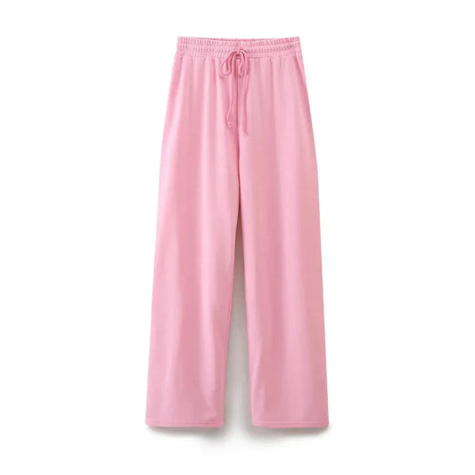 T-line Pink Pant / S Summer Women Casual T Shirt Pant Sets,   Short Sleeve T-Shirt + Drawstring Loose Trousers pant , Suit (2 weeks delivery)