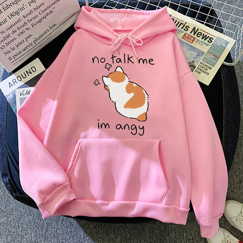 T-line Pink / S Cute  Women Hoodies, Soft pullover (2 weeks delivery)