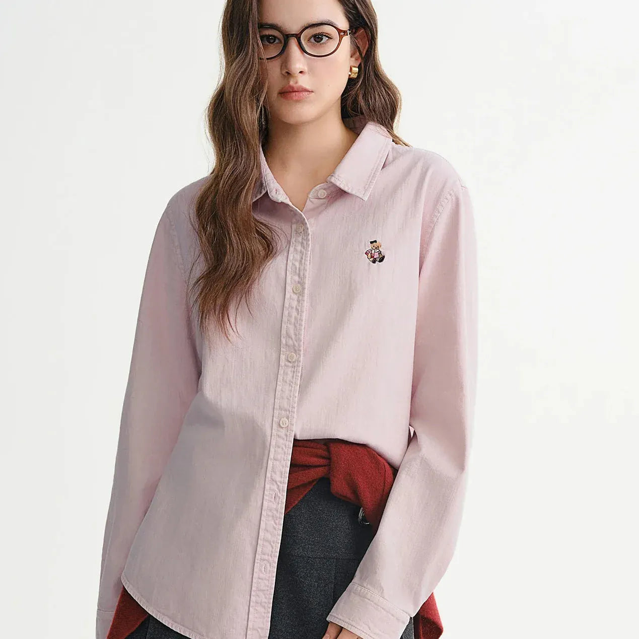 T-line Plus Size Women's Shirt Autumn / Winter, Slimming Fit,  shirt, Top, Blouse,  Denim (2 weeks delivery)