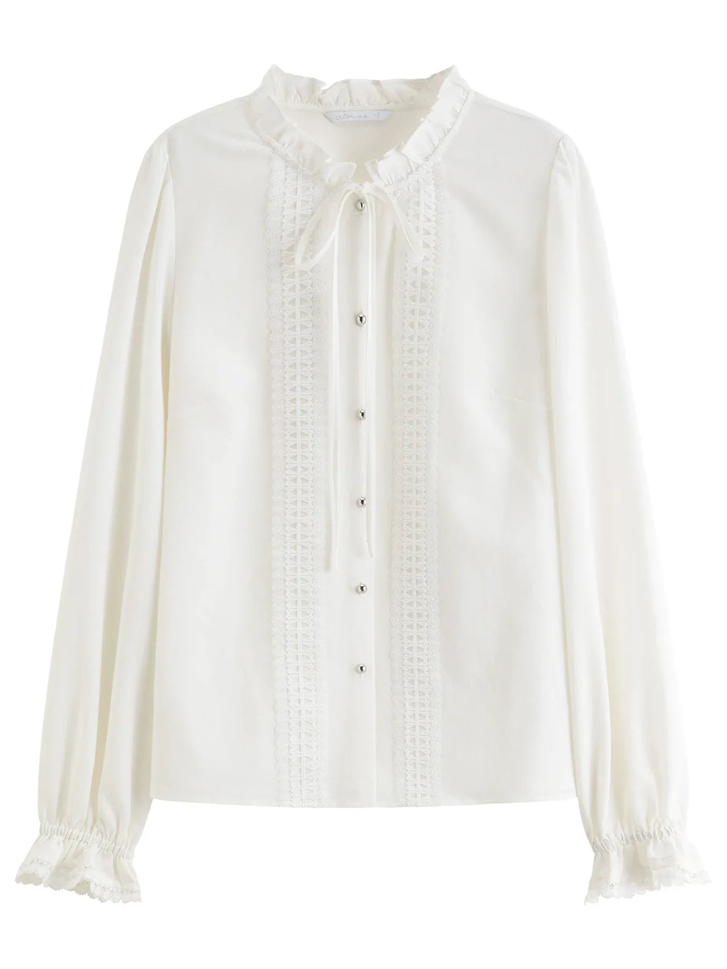 T-line Plus-size Women's, Tie-front, Shirt Slimming Top (2 weeks delivery)