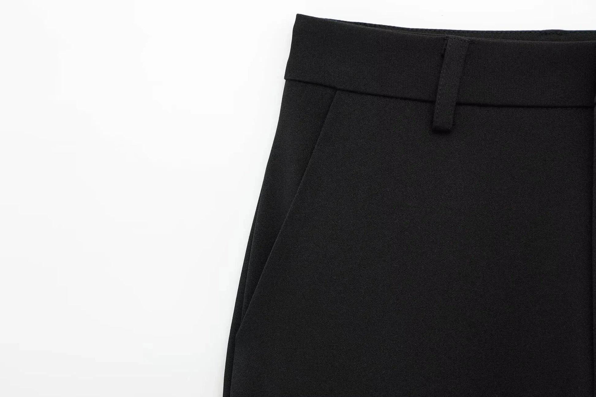 T-line Set For Women  Zipper Short Sleeve Coat Top , Wide Leg Pants Two Piece suit (5 - 10  work days free delivery)