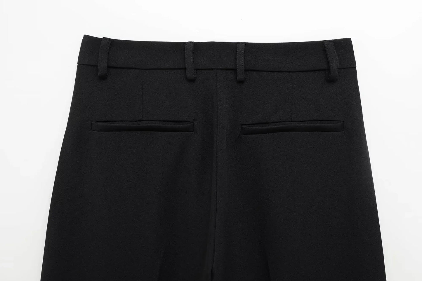 T-line Set For Women  Zipper Short Sleeve Coat Top , Wide Leg Pants Two Piece suit (5 - 10  work days free delivery)