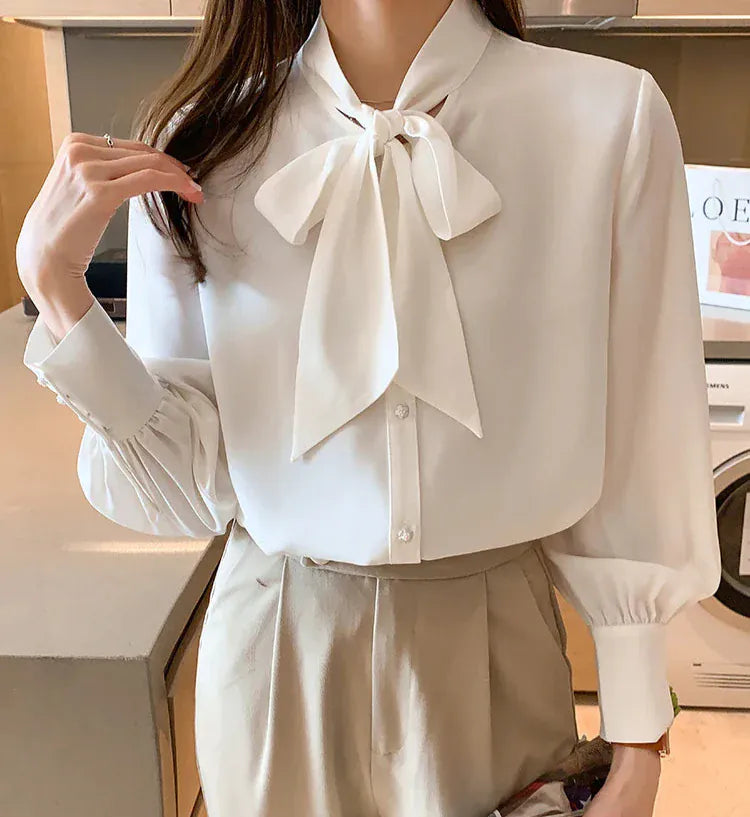 T-line Shirt Women, Blouse, long arm, solid color, Casual Tops (2 weeks delivery)