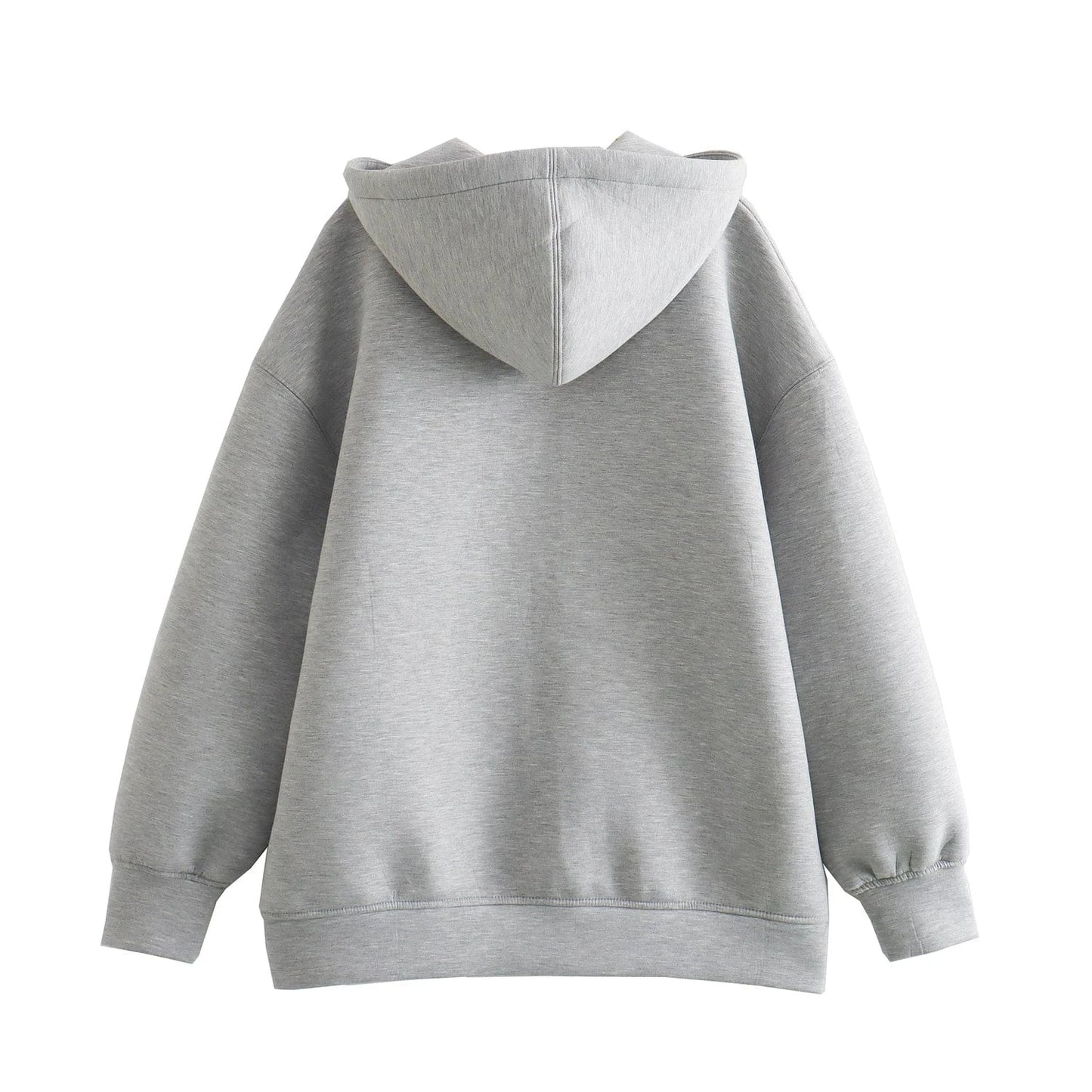 T-line Spring / Autumn  Oversize Hooded Zipper,  Cotton Jacket,  Coat  (2 weeks delivery)