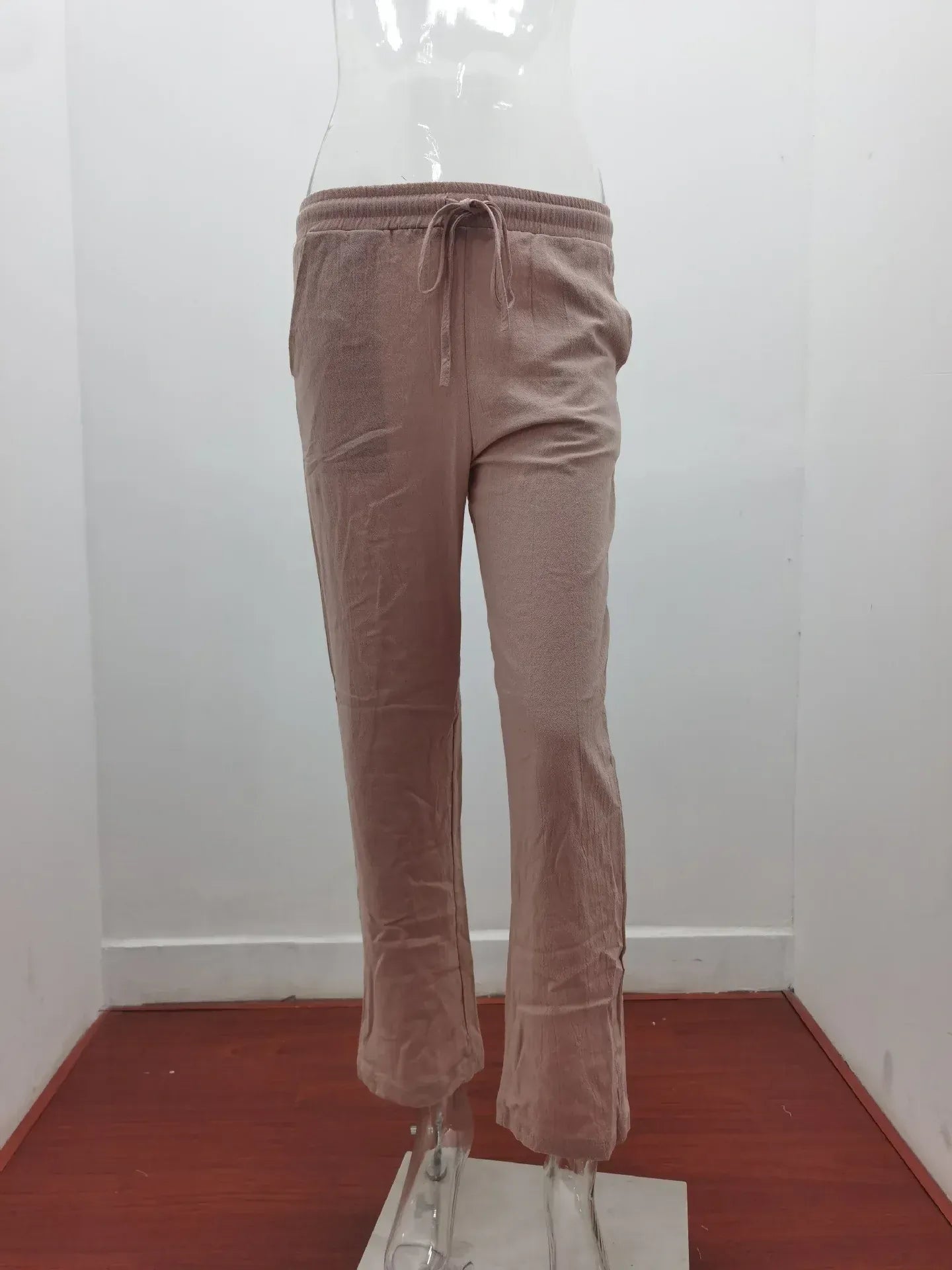 T-line Spring/Summer Women's  Solid Cotton  Loose Wide Leg Pants / trouser  (2 weeks delivery)