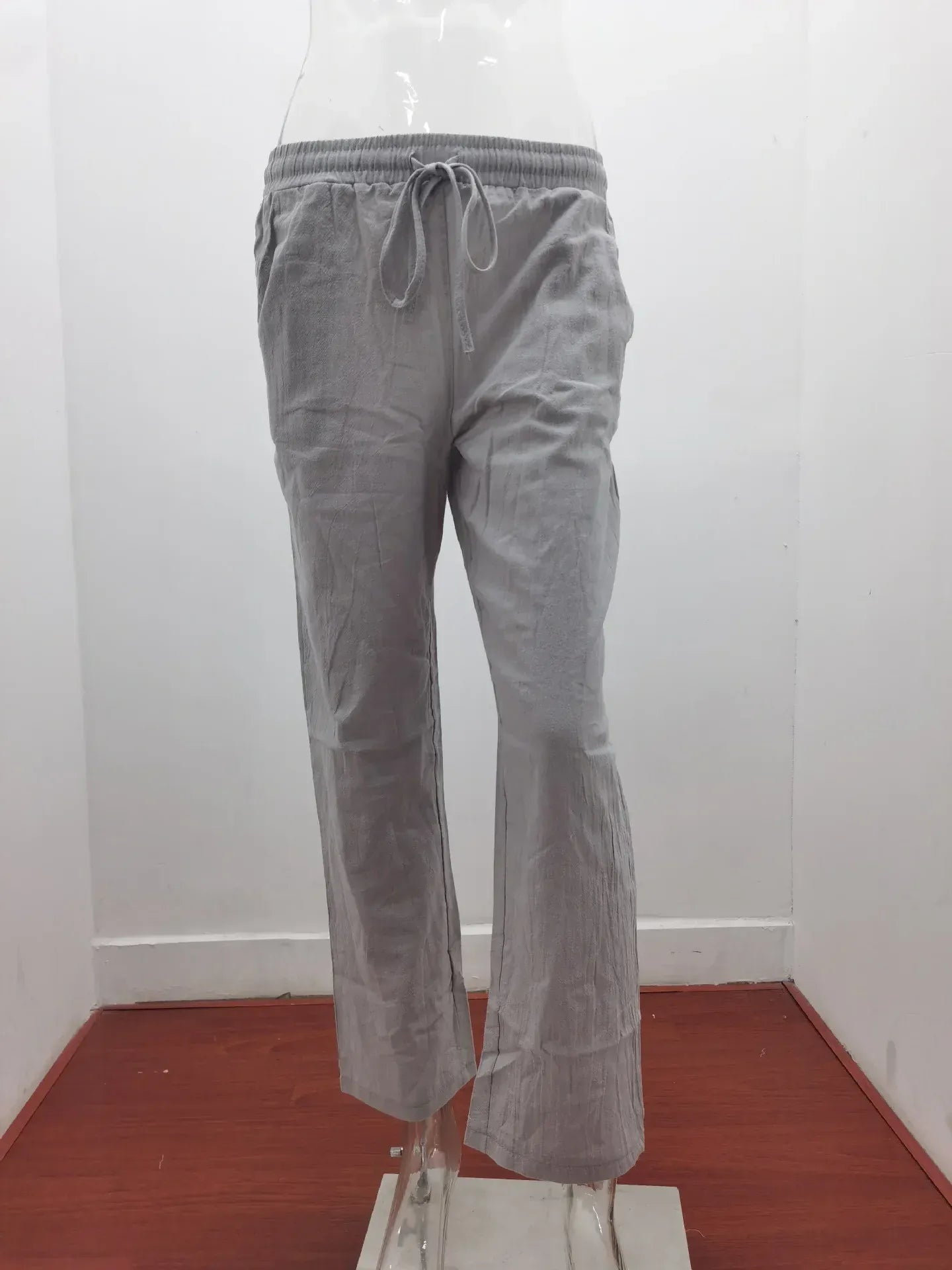 T-line Spring/Summer Women's  Solid Cotton  Loose Wide Leg Pants / trouser  (2 weeks delivery)
