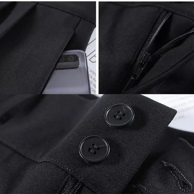 T-line Summer High Waisted, Thin. Pants. Women. Comfortable. Straight Leg. Suit Trousers. (2 weeks delivery)