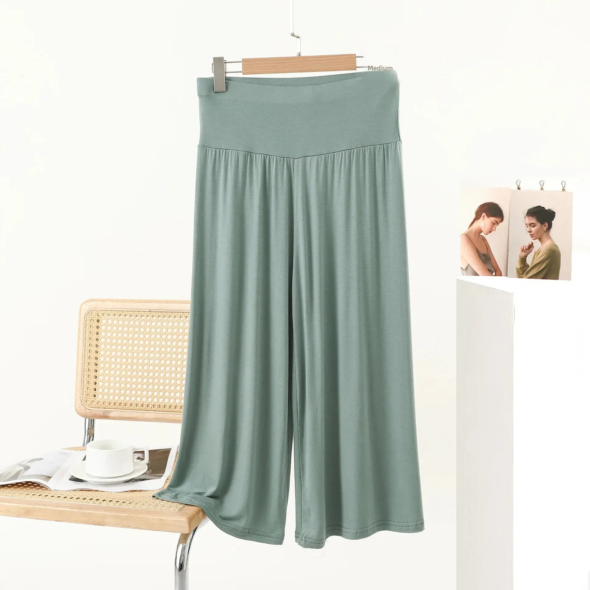 T-line Summer,  plus Size, Loose, Wide Leg, Pants, , High Waist, Slimming , Comfortable Trousers (2 weeks delivery)