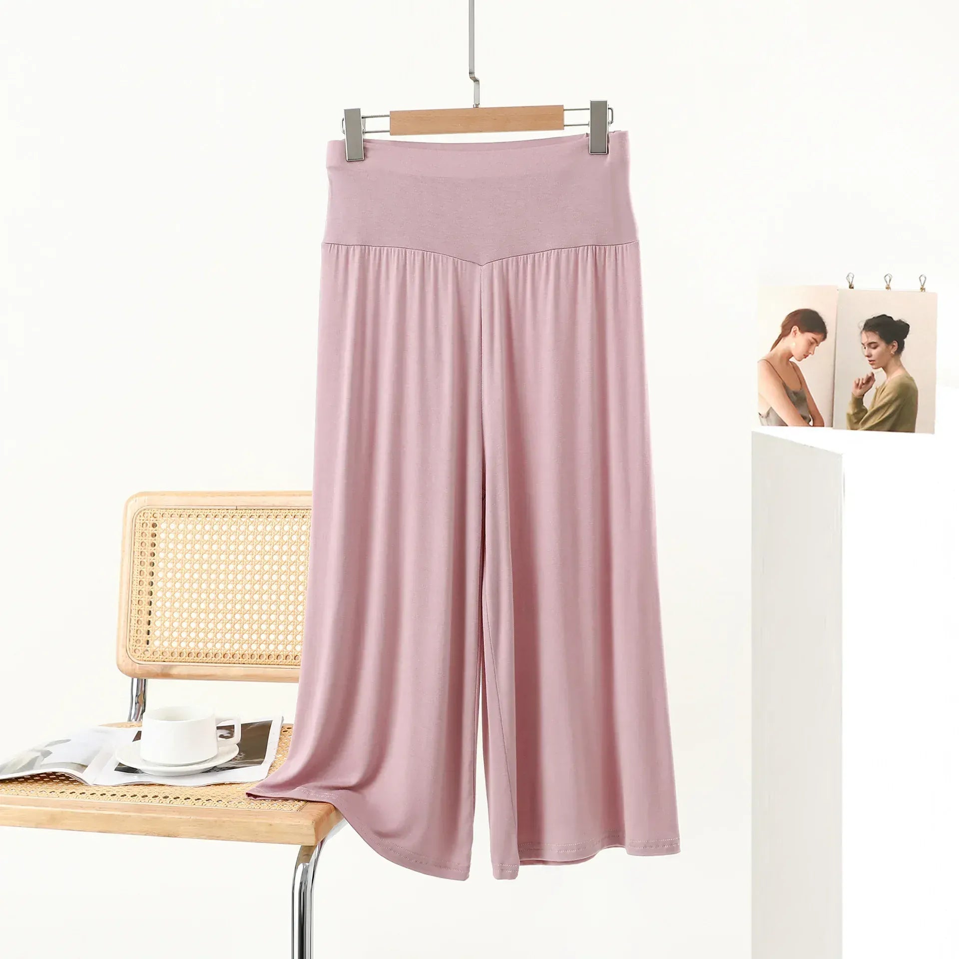T-line Summer,  plus Size, Loose, Wide Leg, Pants, , High Waist, Slimming , Comfortable Trousers (2 weeks delivery)