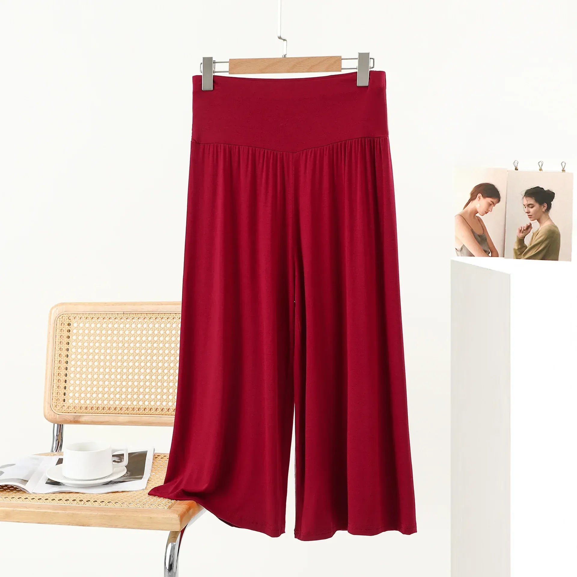 T-line Summer,  plus Size, Loose, Wide Leg, Pants, , High Waist, Slimming , Comfortable Trousers (2 weeks delivery)