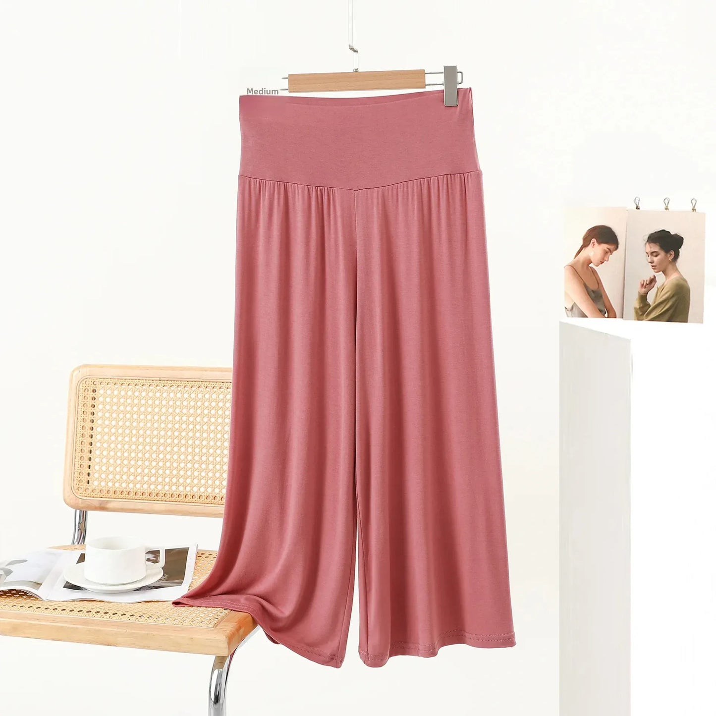 T-line Summer,  plus Size, Loose, Wide Leg, Pants, , High Waist, Slimming , Comfortable Trousers (2 weeks delivery)