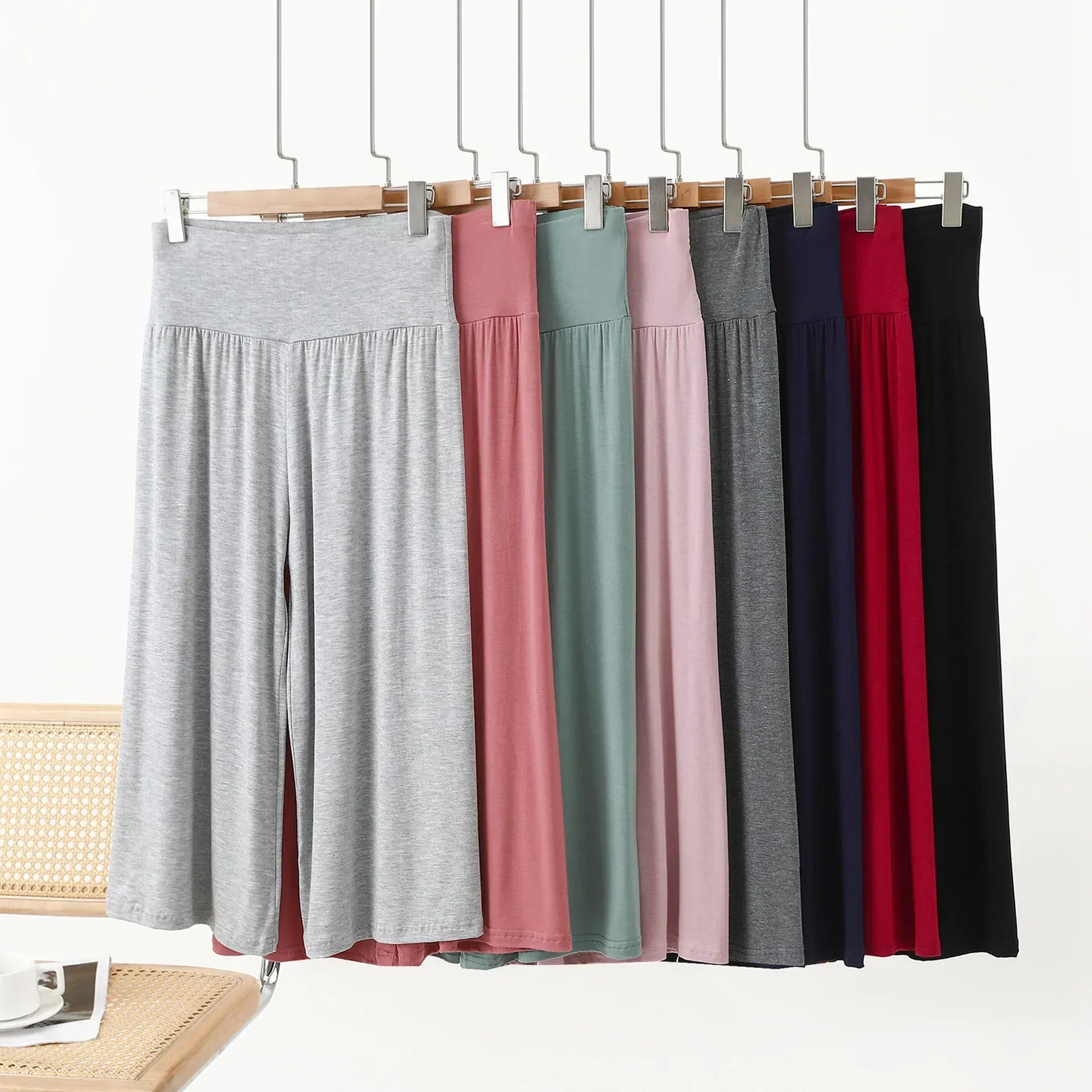 T-line Summer,  plus Size, Loose, Wide Leg, Pants, , High Waist, Slimming , Comfortable Trousers (2 weeks delivery)