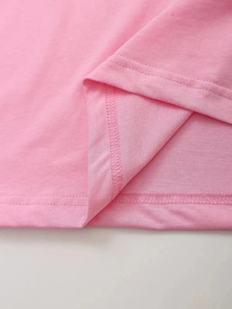 T-line Summer Women Casual T Shirt Pant Sets,   Short Sleeve T-Shirt + Drawstring Loose Trousers pant , Suit (2 weeks delivery)