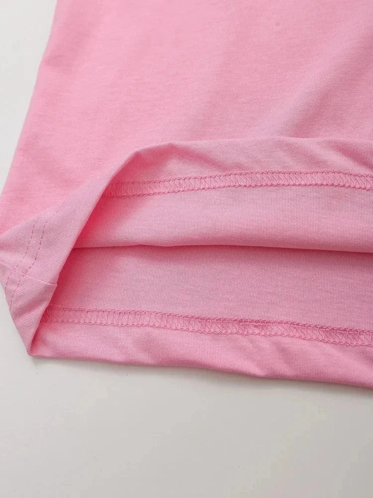 T-line Summer Women Casual T Shirt Pant Sets,   Short Sleeve T-Shirt + Drawstring Loose Trousers pant , Suit (2 weeks delivery)