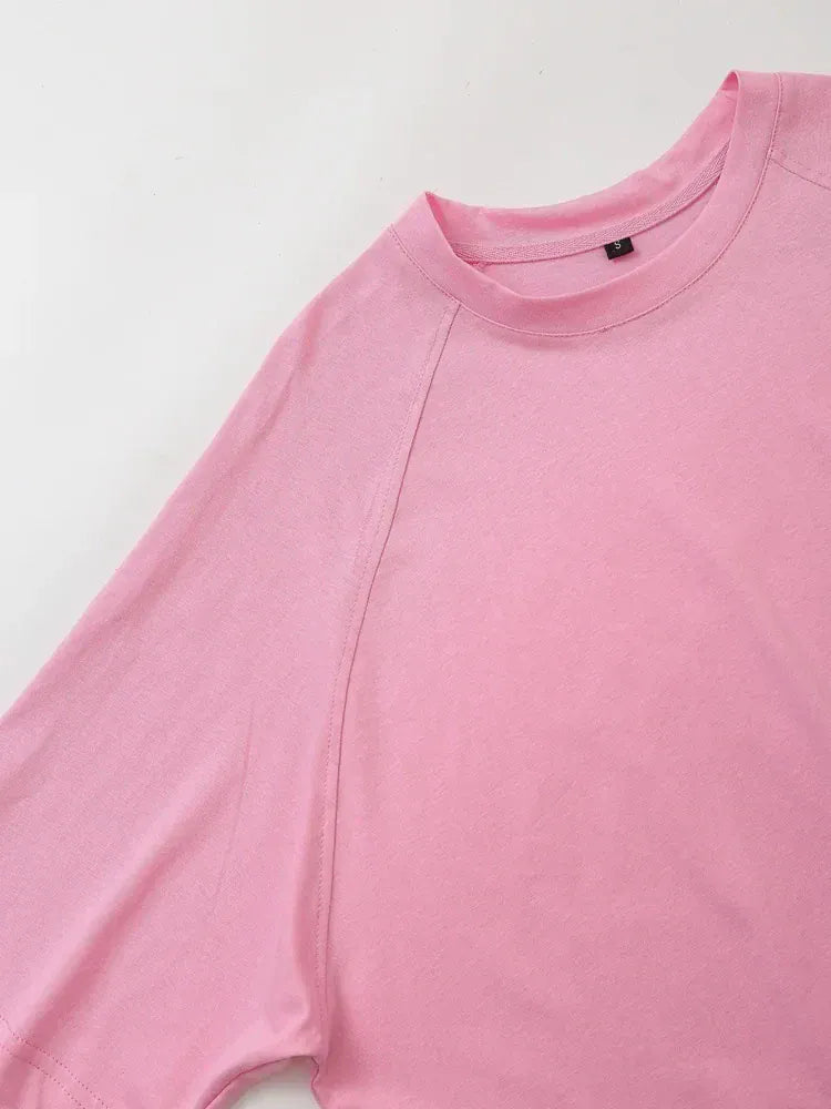 T-line Summer Women Casual T Shirt Pant Sets,   Short Sleeve T-Shirt + Drawstring Loose Trousers pant , Suit (2 weeks delivery)