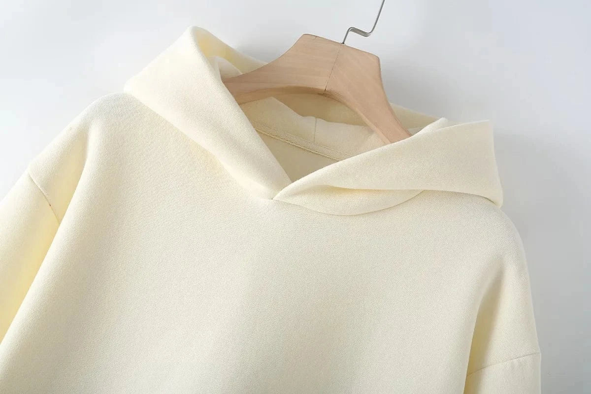 T-line Sweatshirt Pant Suit , Long Sleeve Hooded Fleece , Straight pants (5 - 10  work days free delivery)