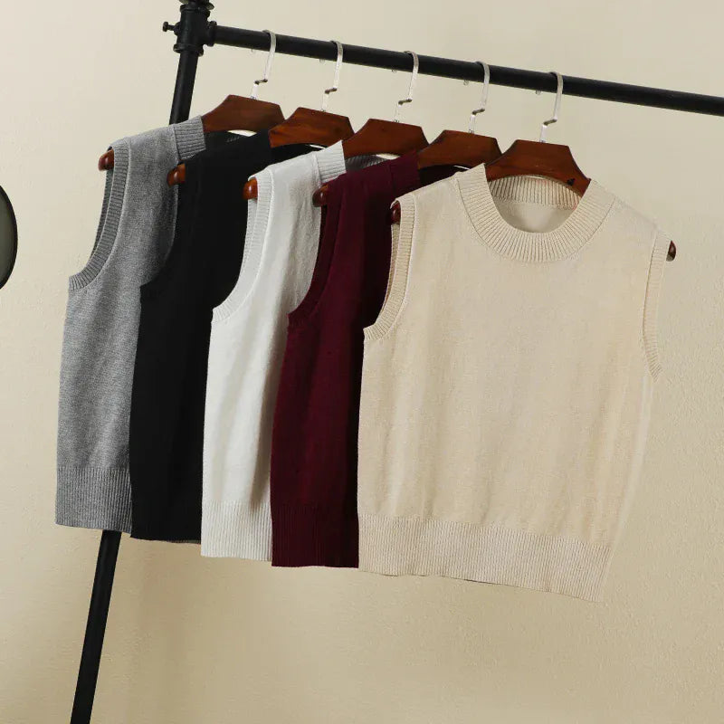 T-line Tops Female Vest, sleeveless Sweaters Pullover , Women, Warm, Knitted (5 - 10 free delivery)