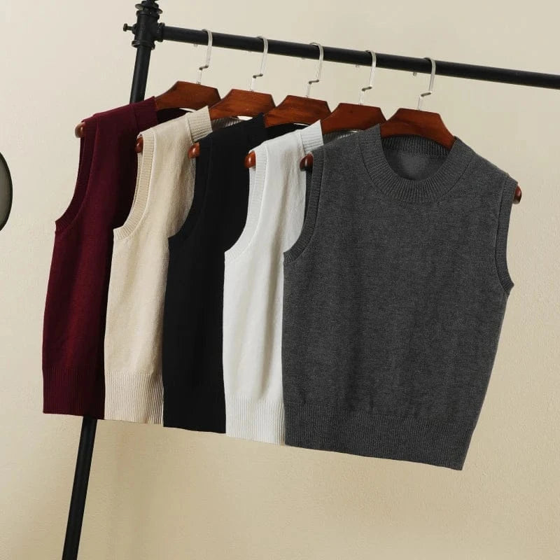 T-line Tops Female Vest, sleeveless Sweaters Pullover , Women, Warm, Knitted (5 - 10 free delivery)