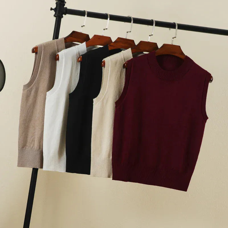 T-line Tops Female Vest, sleeveless Sweaters Pullover , Women, Warm, Knitted (5 - 10 free delivery)