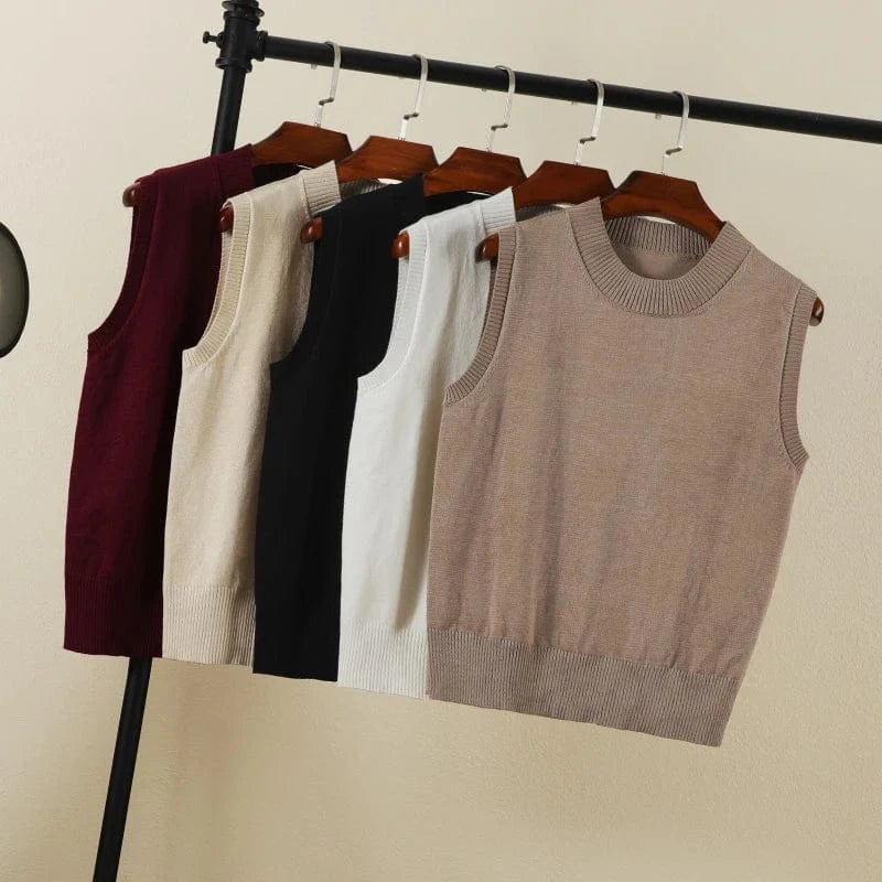 T-line Tops Female Vest, sleeveless Sweaters Pullover , Women, Warm, Knitted (5 - 10 free delivery)