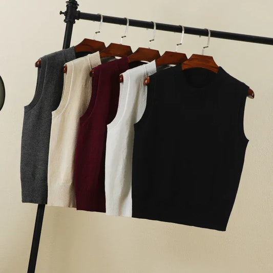 T-line Tops Female Vest, sleeveless Sweaters Pullover , Women, Warm, Knitted (5 - 10 free delivery)