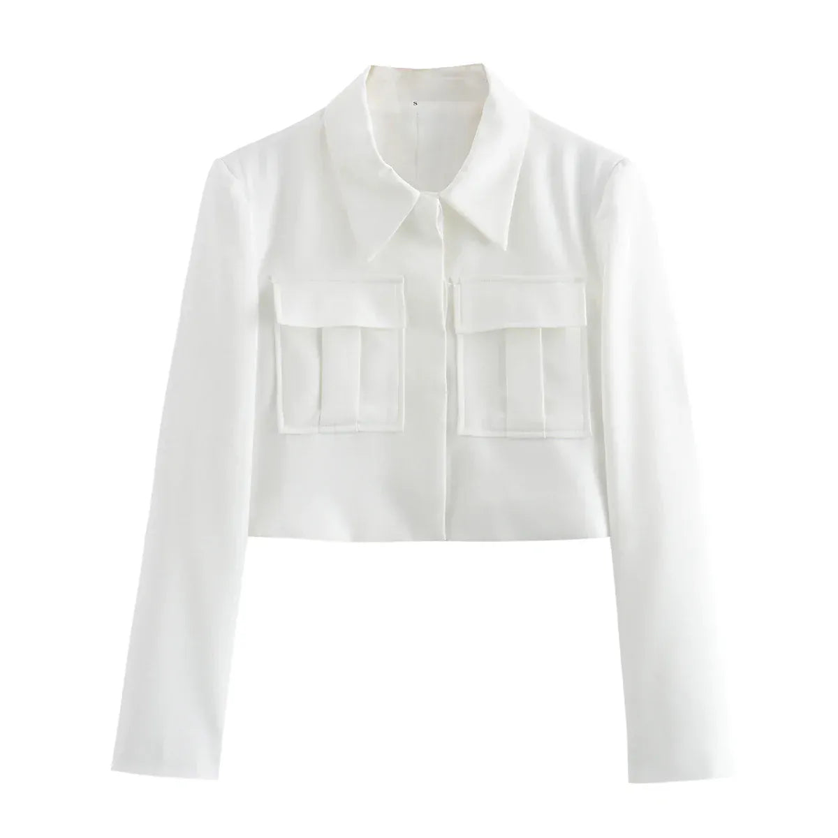 T-line White Blazer / S Casual Short Blazer, Suit , Women, Pockets,  Jacket with Pants,   Blazer Suit (we recommend a larger size)(2 weeks delivery)