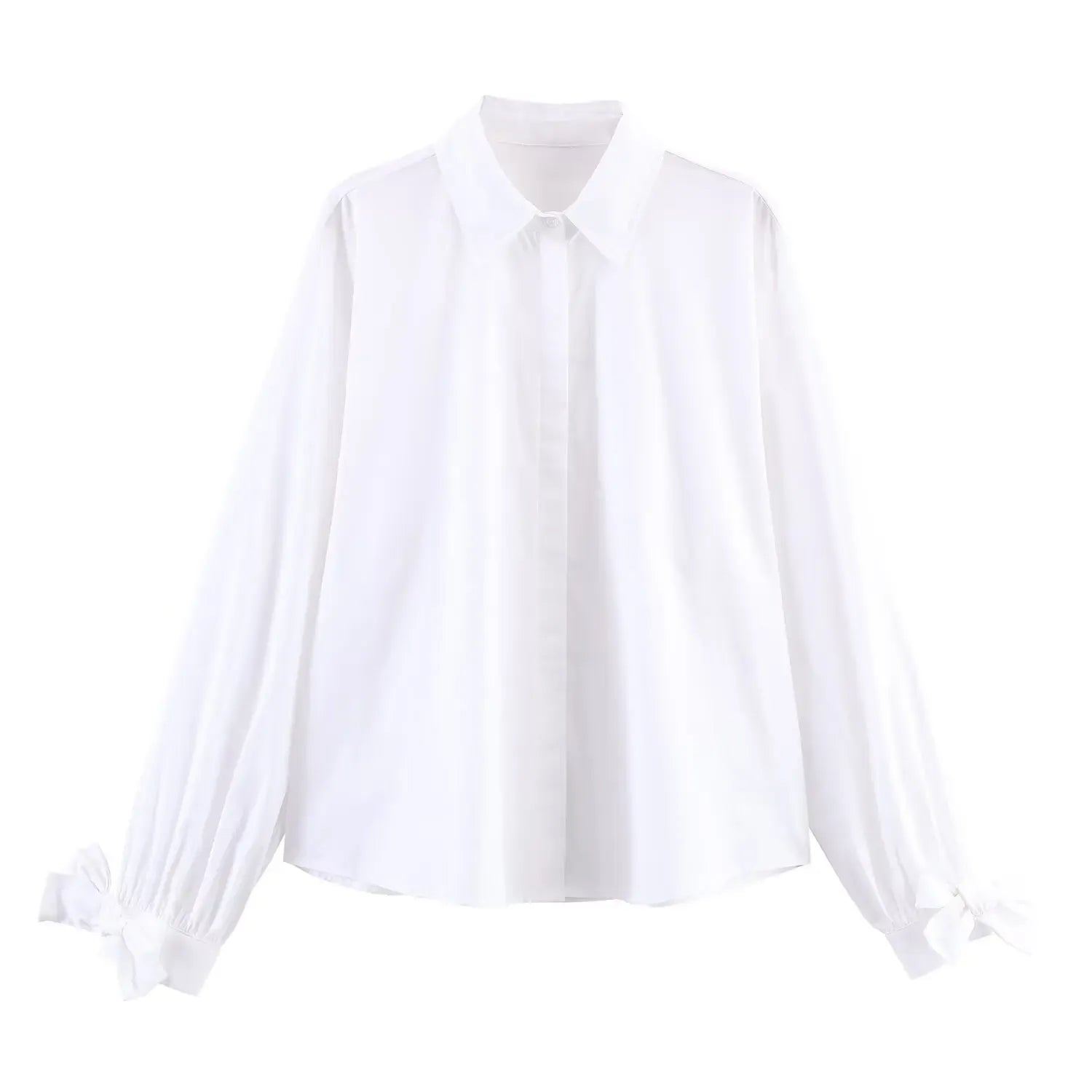 T-line White / L / CHINA Woman Striped Shirt,  Button, Blouse,  Long Sleeve,  Autumn,  Female  Shirts (2 weeks delivery)
