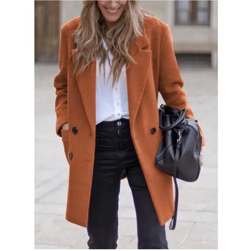 T-line Winter Women's Jacket,  Coat, Double Breasted, Mantel (2 weeks delivery)