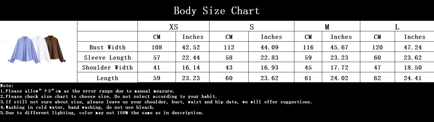 T-line Woman Striped Shirt,  Button, Blouse,  Long Sleeve,  Autumn,  Female  Shirts (2 weeks delivery)