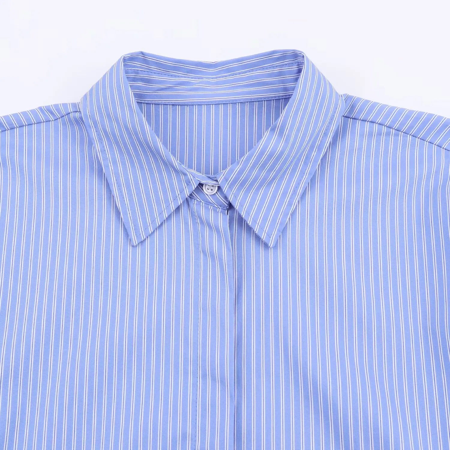 T-line Woman Striped Shirt,  Button, Blouse,  Long Sleeve,  Autumn,  Female  Shirts (2 weeks delivery)