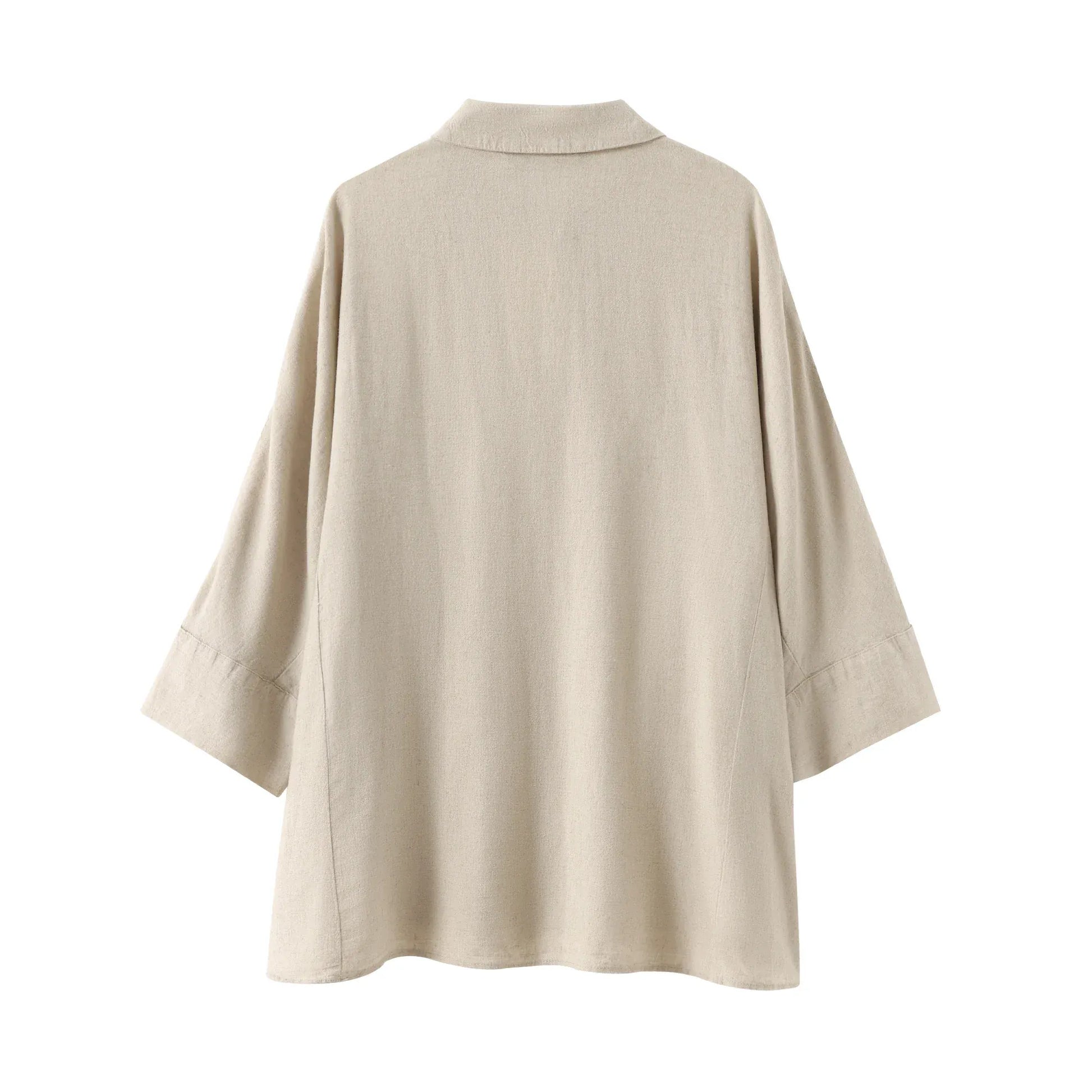 T-line Women  Blouse Pant Sets,  Loose Long Sleeve, Shirts,  Wide Leg Trousers Suit (2 weeks delivery)