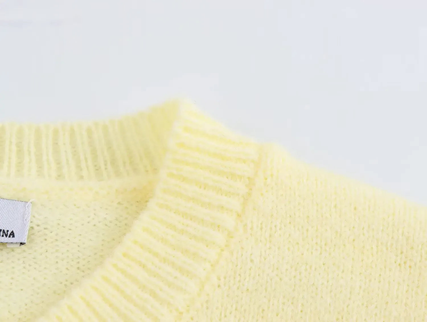 T-line Women Fall Elegant Knit Cardigan Yellow Petal Sleeve Sweater 2025 Autumn Fashion Versatile Sweet Vibrant Sweater Cardigan