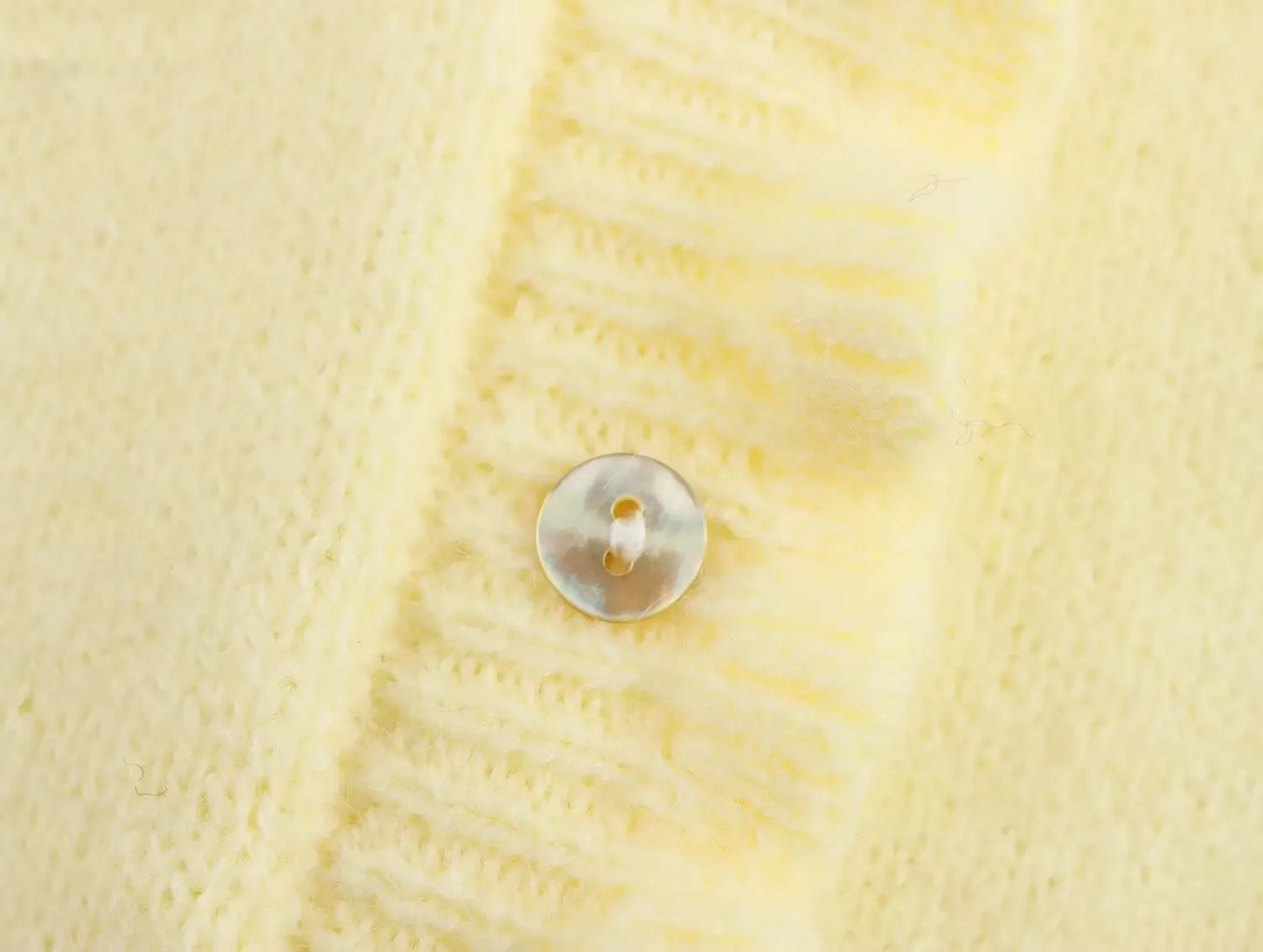 T-line Women Fall Elegant Knit Cardigan Yellow Petal Sleeve Sweater 2025 Autumn Fashion Versatile Sweet Vibrant Sweater Cardigan