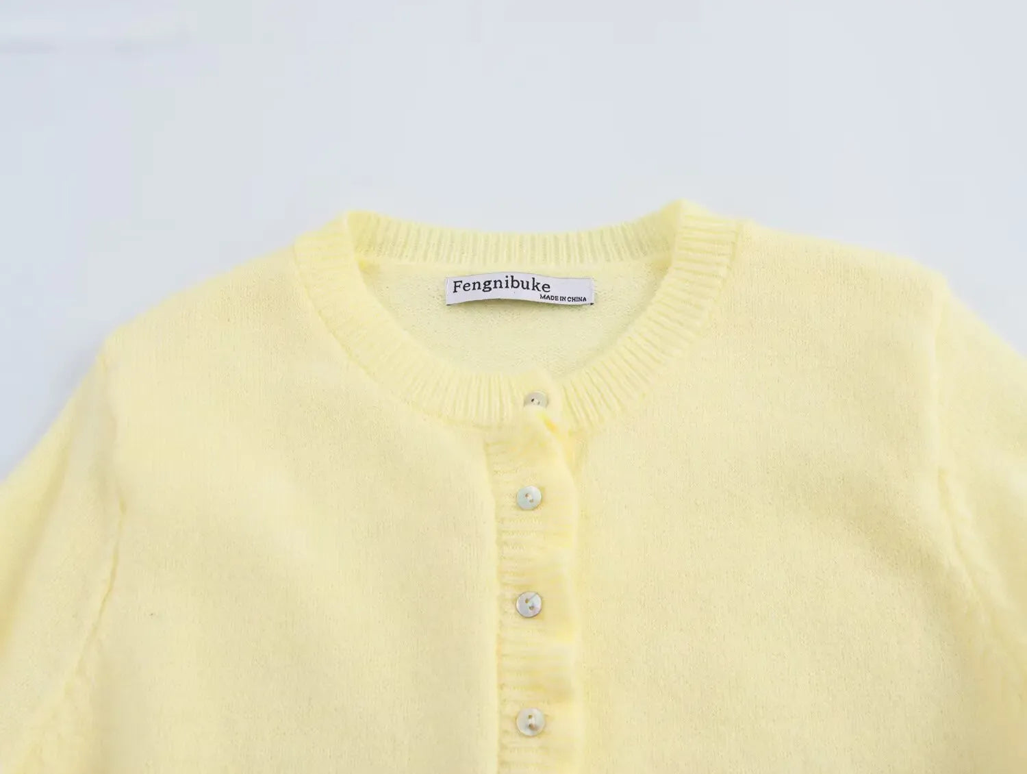 T-line Women Fall Elegant Knit Cardigan Yellow Petal Sleeve Sweater 2025 Autumn Fashion Versatile Sweet Vibrant Sweater Cardigan