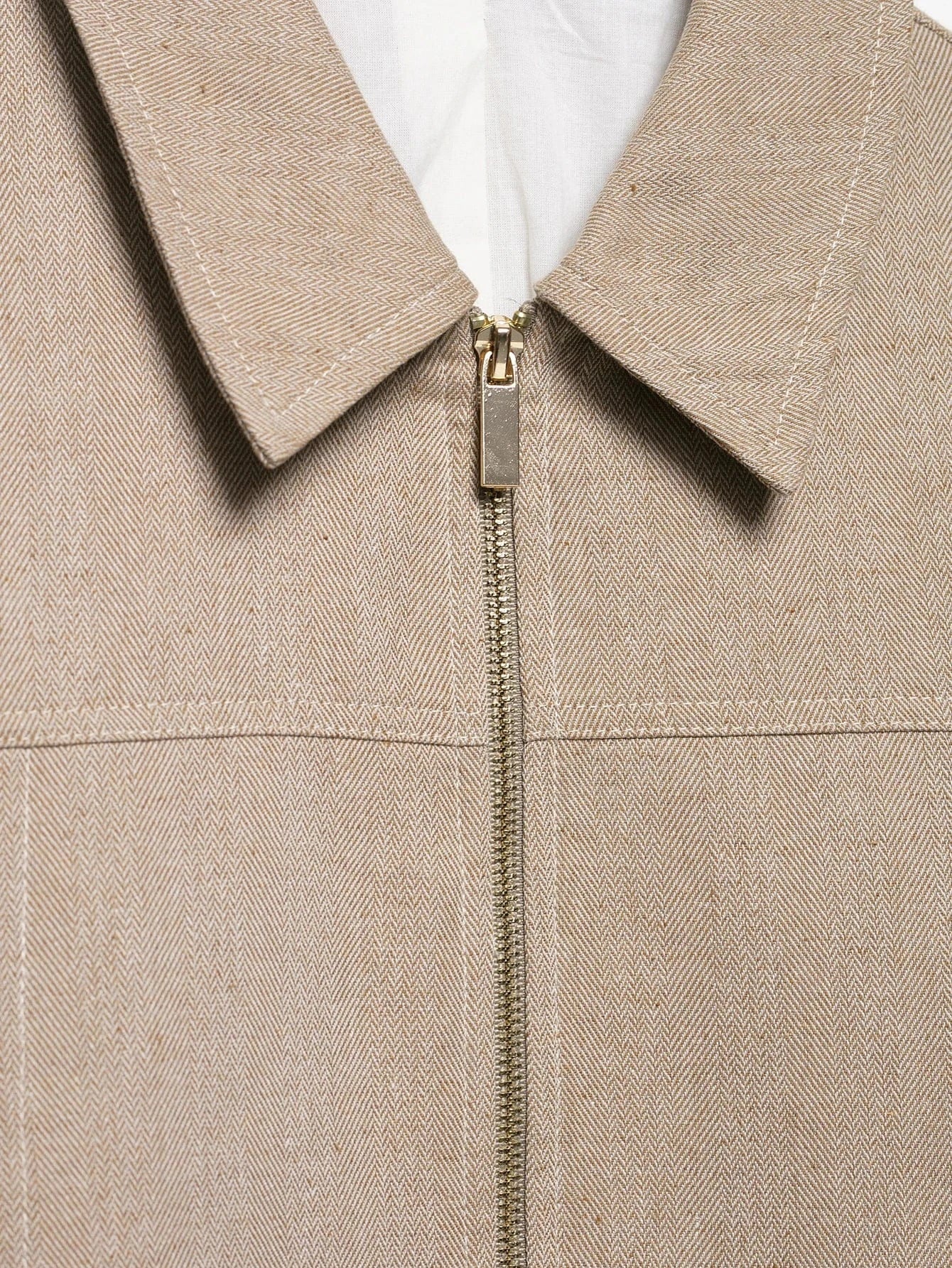 T-line Women Khaki  Set , Pants , Cropped Jacket , Long Sleeves , Female Suits (5 - 10  work days free delivery)