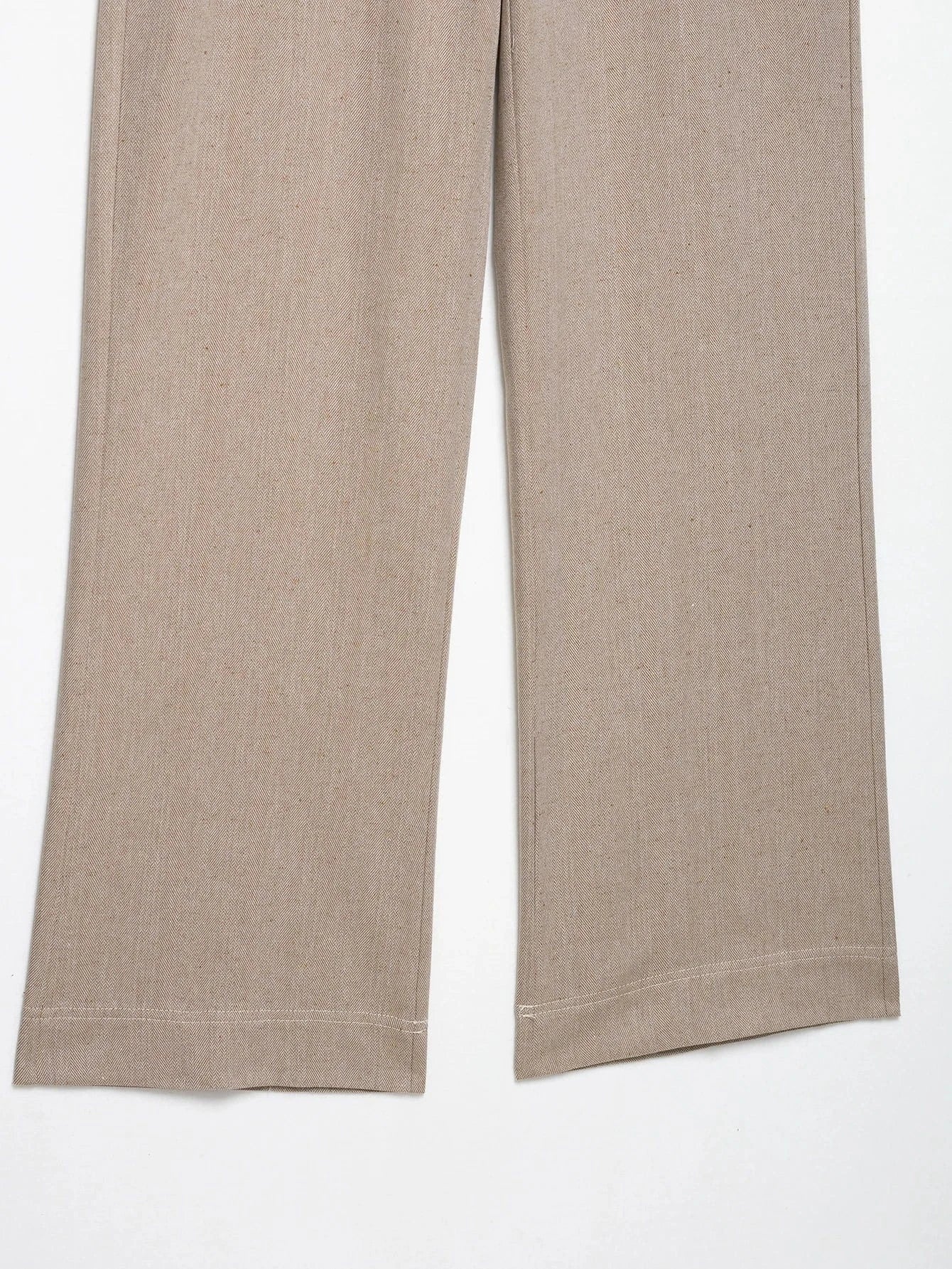 T-line Women Khaki  Set , Pants , Cropped Jacket , Long Sleeves , Female Suits (5 - 10  work days free delivery)