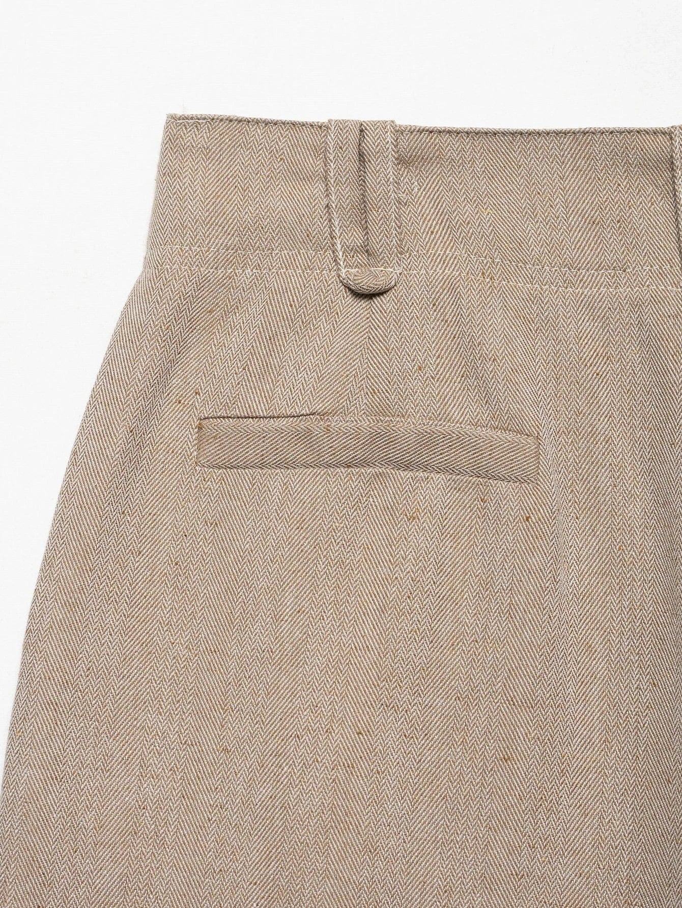 T-line Women Khaki  Set , Pants , Cropped Jacket , Long Sleeves , Female Suits (5 - 10  work days free delivery)