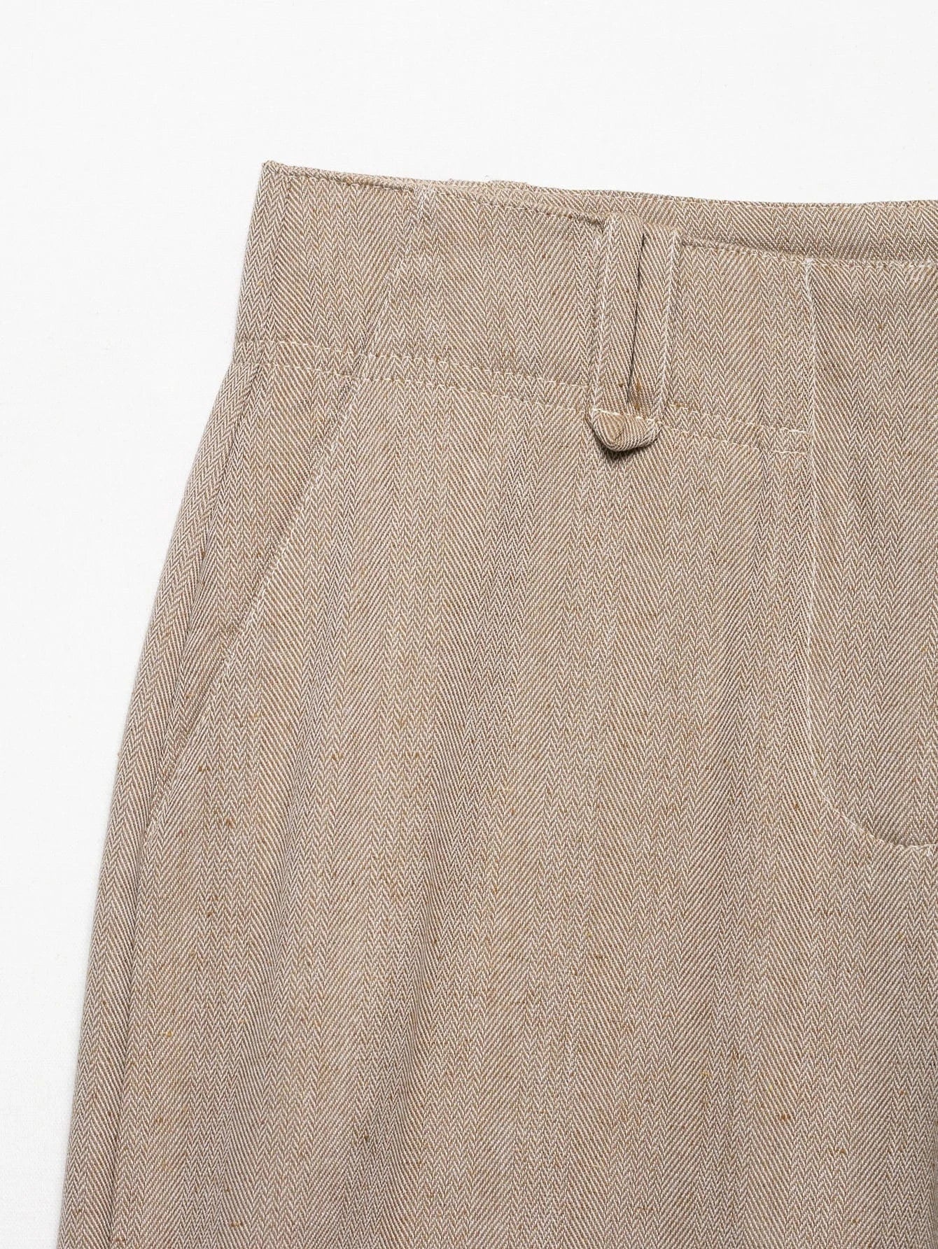 T-line Women Khaki  Set , Pants , Cropped Jacket , Long Sleeves , Female Suits (5 - 10  work days free delivery)