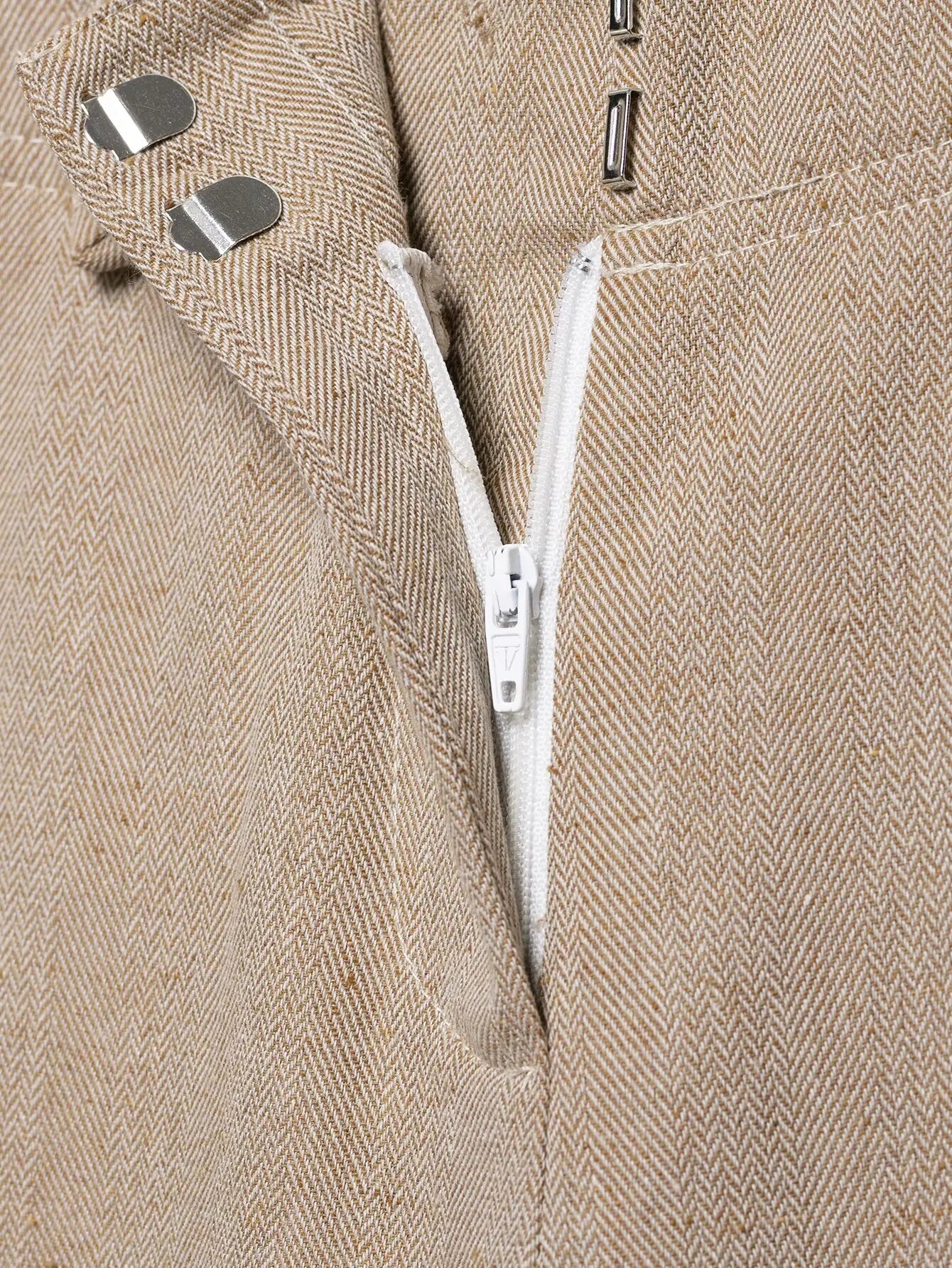 T-line Women Khaki  Set , Pants , Cropped Jacket , Long Sleeves , Female Suits (5 - 10  work days free delivery)