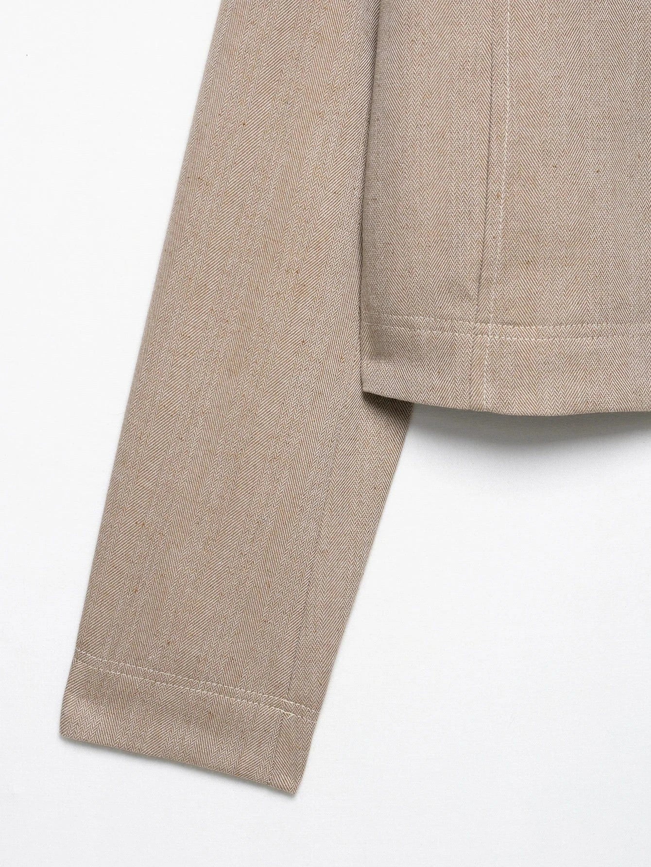 T-line Women Khaki  Set , Pants , Cropped Jacket , Long Sleeves , Female Suits (5 - 10  work days free delivery)