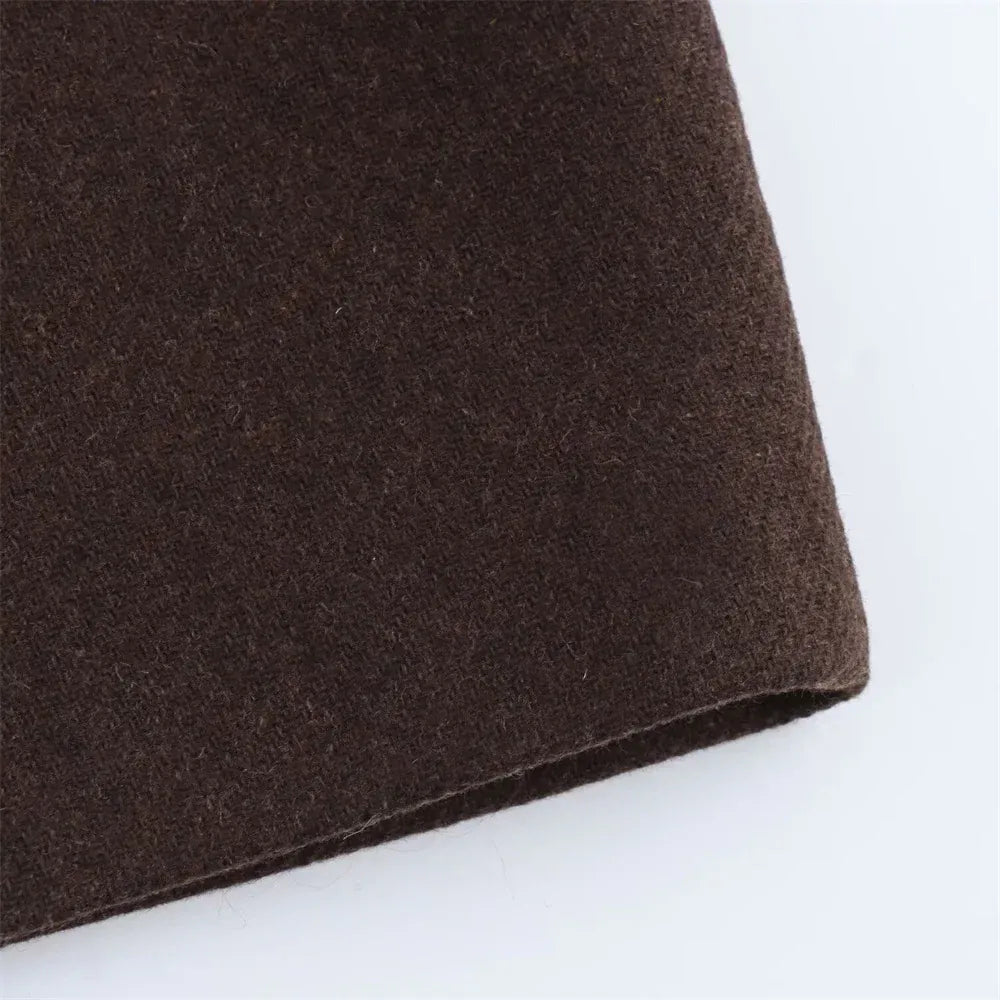 T-line women long sleeved single breasted winter , loose coat jacket (2 weeks delivery)