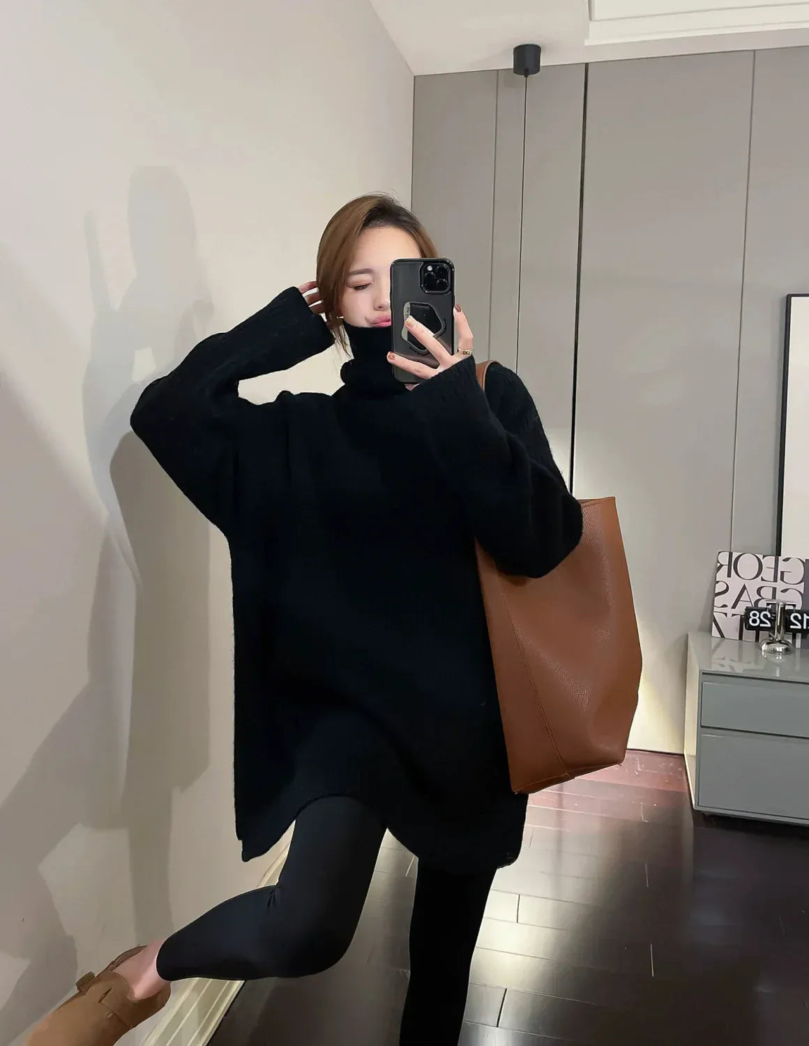 T-line Women ,Oversized ,Knitted Sweater , Long Sleeve, Pullover, Tunic, Tops, Jumpers winter pullover (2 weeks delivery)