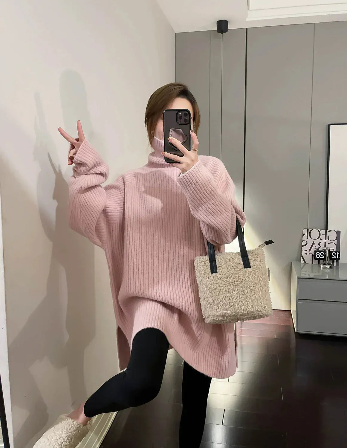 T-line Women ,Oversized ,Knitted Sweater , Long Sleeve, Pullover, Tunic, Tops, Jumpers winter pullover (2 weeks delivery)