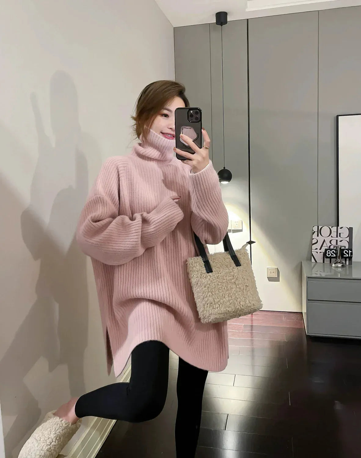 T-line Women ,Oversized ,Knitted Sweater , Long Sleeve, Pullover, Tunic, Tops, Jumpers winter pullover (2 weeks delivery)