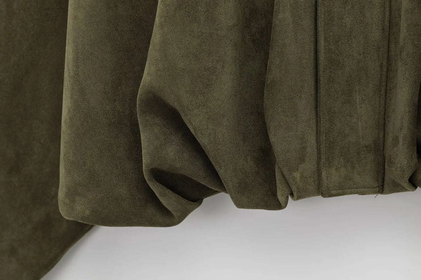 T-line Women's 2026 Spring New 2-piece Fashion Suede Casual Minimalist Pilot Jacket and Shorts Skirt Set