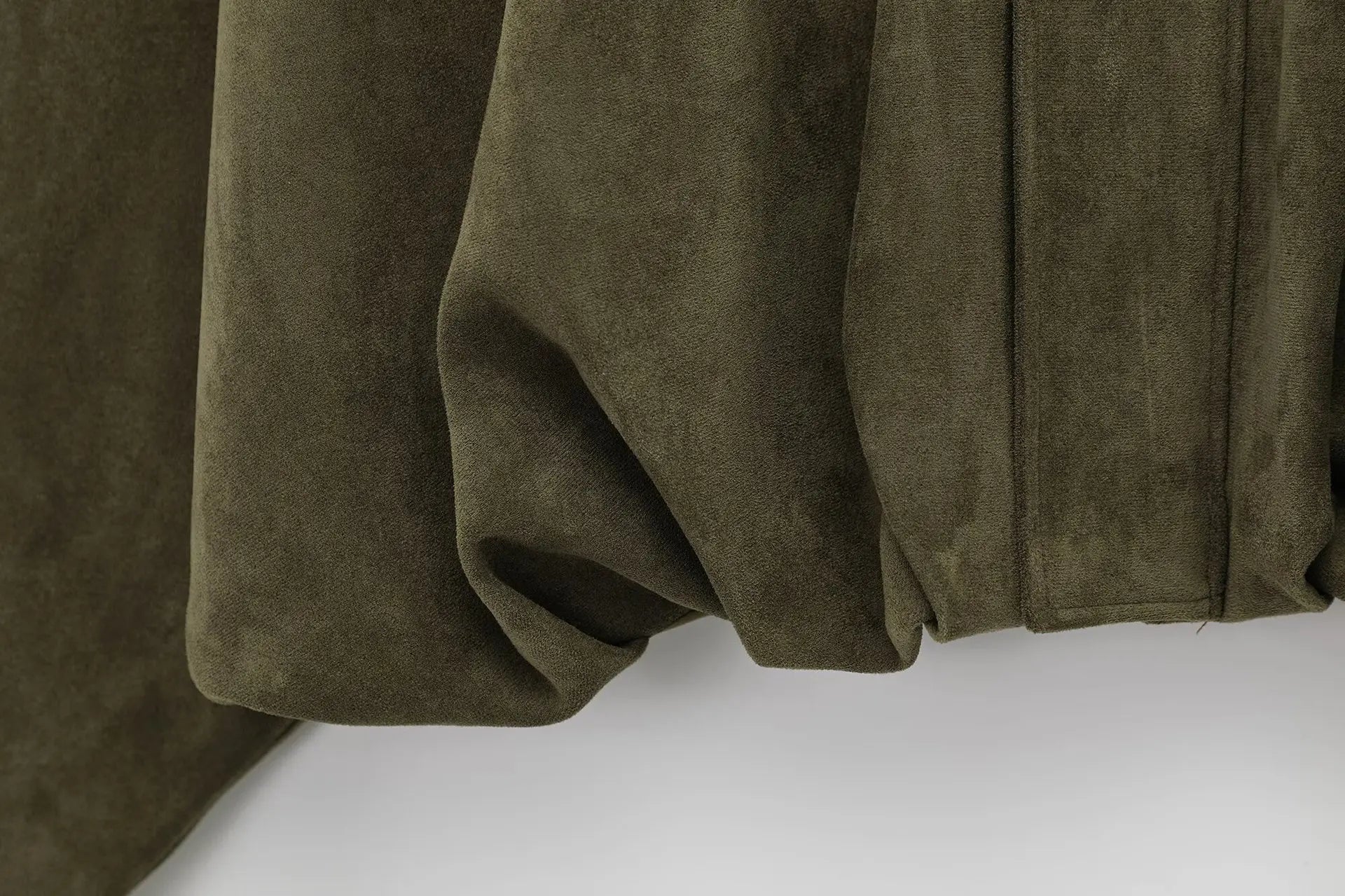 T-line Women's 2026 Spring New 2-piece Fashion Suede Casual Minimalist Pilot Jacket and Shorts Skirt Set