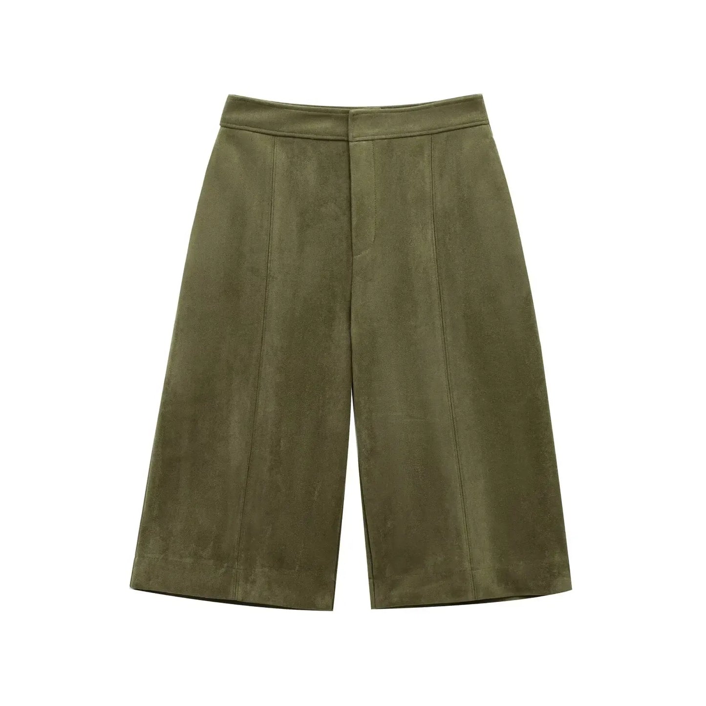 T-line Women's 2026 Spring New 2-piece Fashion Suede Casual Minimalist Pilot Jacket and Shorts Skirt Set