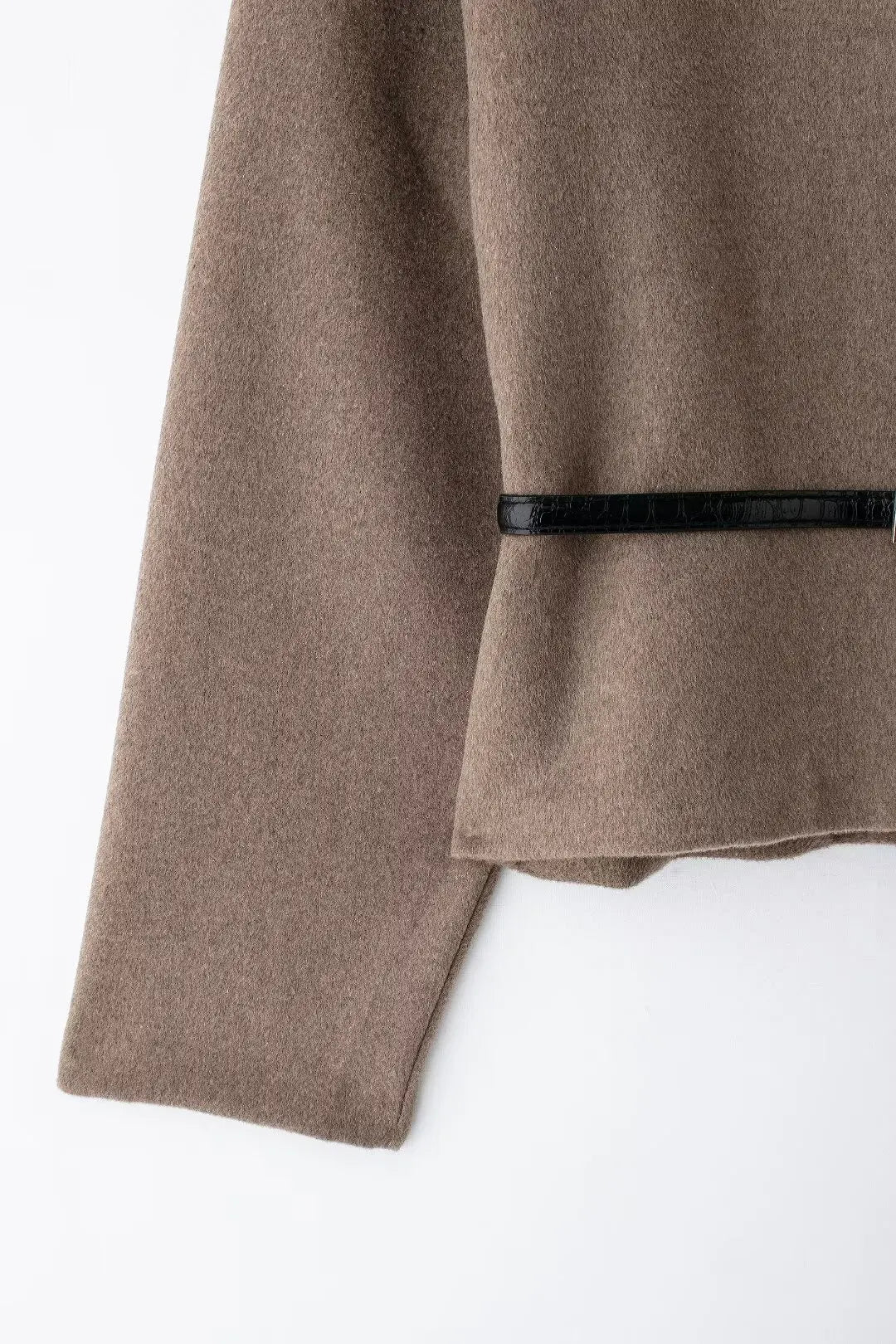 T-line Women's Coat With Belt Soft Top  Autumn / spring    (5 - 10  work days free delivery)