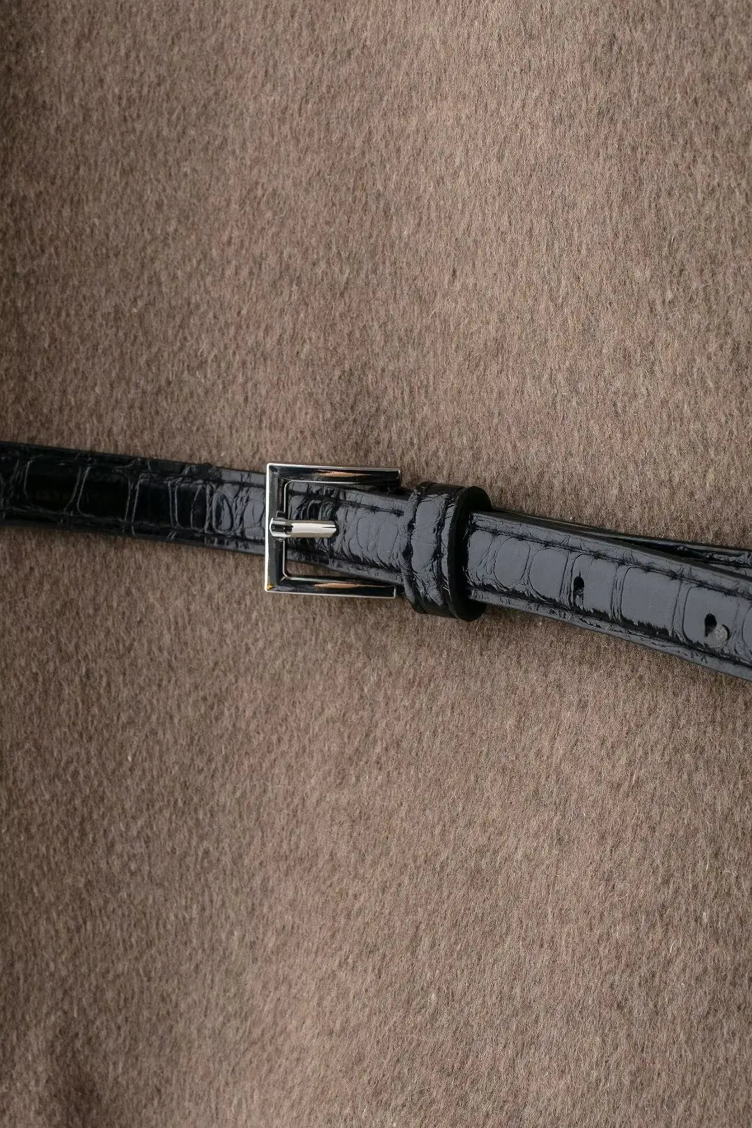 T-line Women's Coat With Belt Soft Top  Autumn / spring    (5 - 10  work days free delivery)